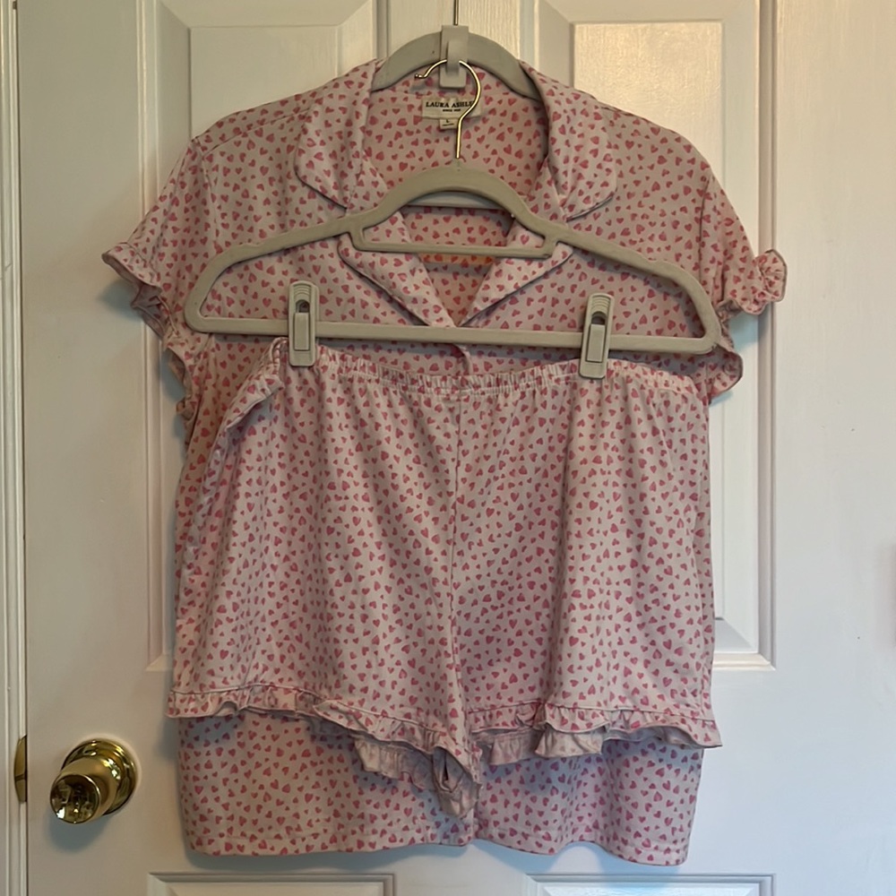 hearts pajama set